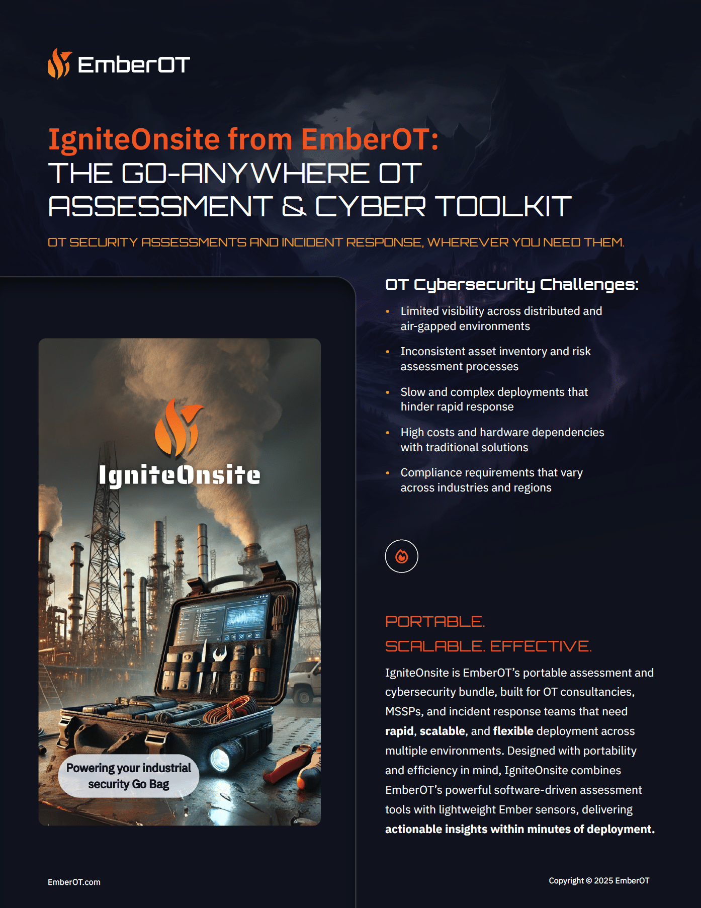 IgniteOnsite OT security toolkit datasheet